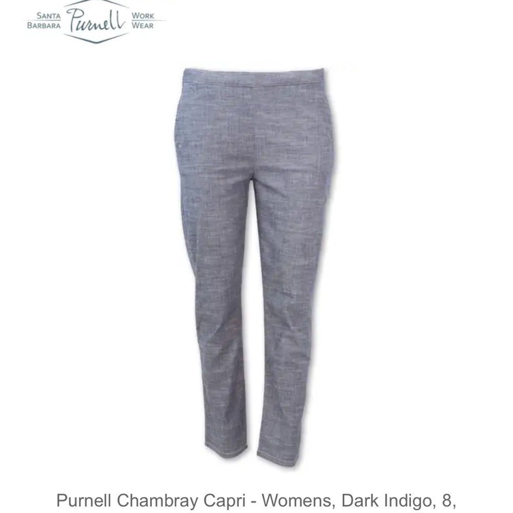 Purnell Summer Chambray Capri Pants